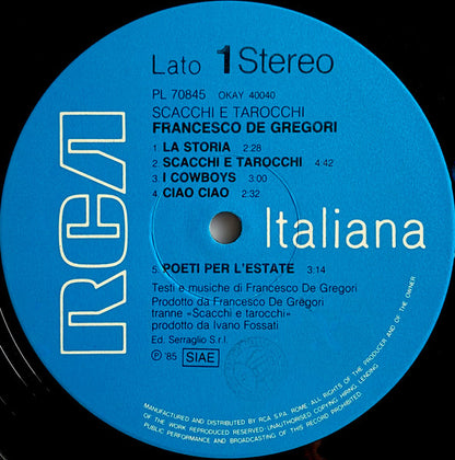 Francesco De Gregori - Scacchi E Tarocchi
