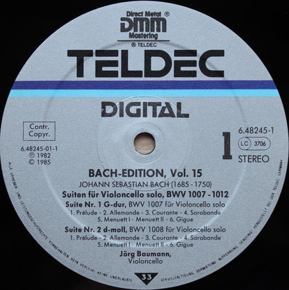 Johann Sebastian Bach - Die Suiten Für Violoncello Solo = The Suites For Solo Cello = Les Suites Pour Violoncelle Seul