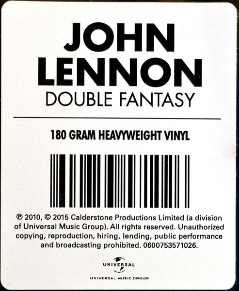 John Lennon & Yoko Ono - Double Fantasy