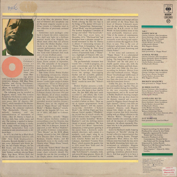 Ornette Coleman - Broken Shadows