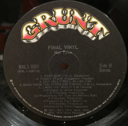Hot Tuna - Final Vinyl