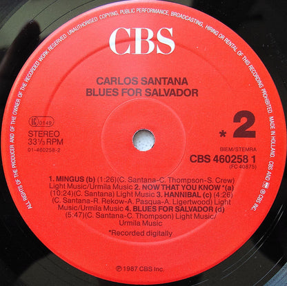 Carlos Santana - Blues For Salvador