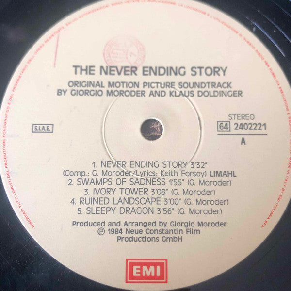 Giorgio Moroder - The NeverEnding Story = La Storia Infinita (Original Motion Picture Soundtrack)