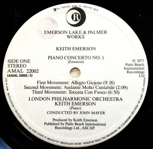 Emerson, Lake & Palmer - Works (Volume 1)