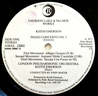 Emerson, Lake & Palmer - Works (Volume 1)