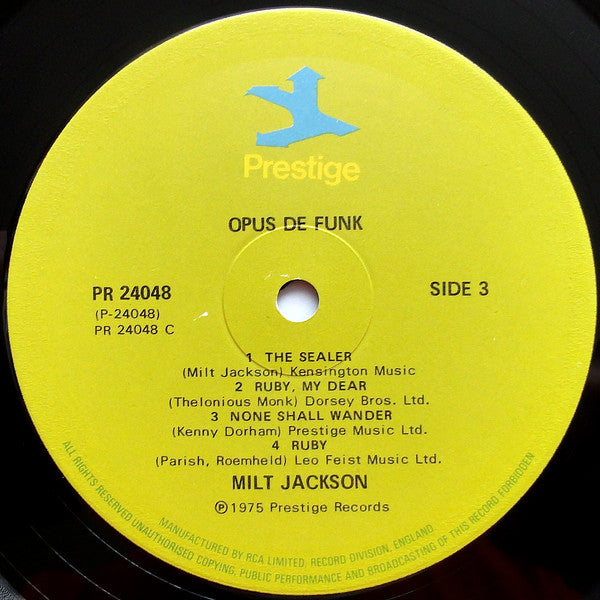 Milt Jackson - Opus De Funk