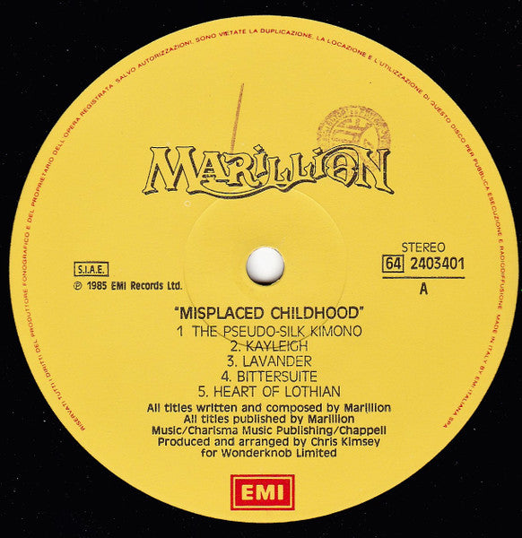 Marillion - Misplaced Childhood