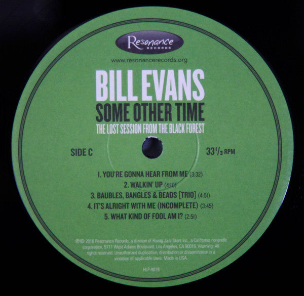 Bill Evans - Some Other Time (The Lost Session From The Black Forest)