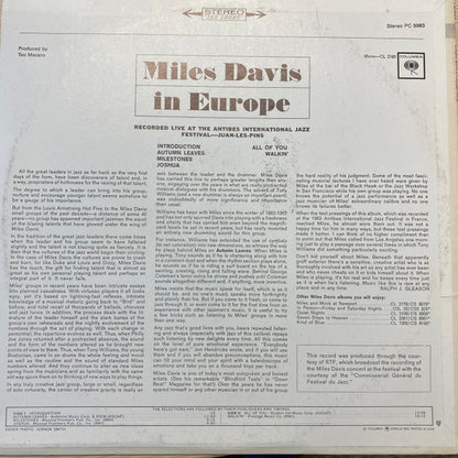 Miles Davis - Miles Davis In Europe