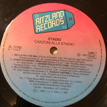 Stadio - Canzoni Alla Stadio