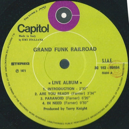 Grand Funk Railroad - Live Album