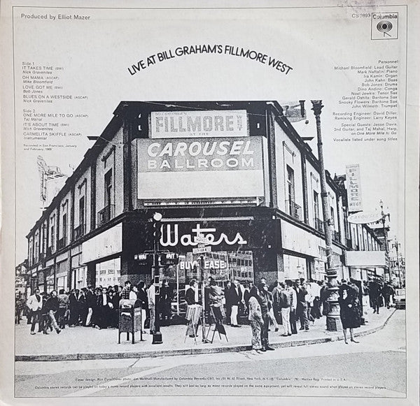 Various - Live At Bill Graham's Fillmore West