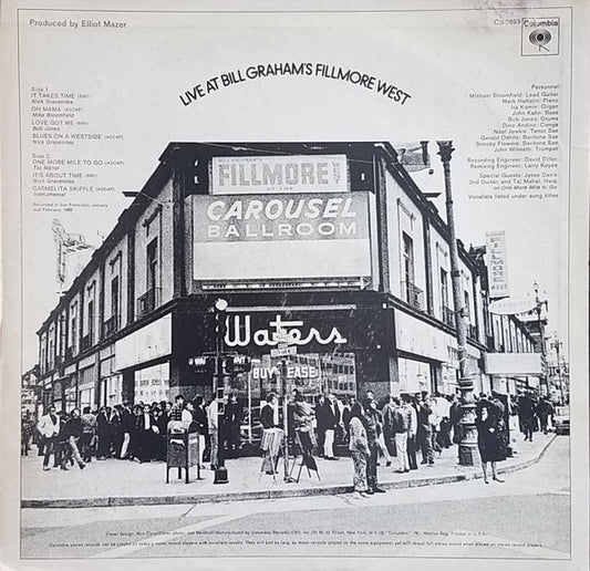Various - Live At Bill Graham's Fillmore West