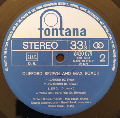 Clifford Brown And Max Roach - Clifford Brown And Max Roach