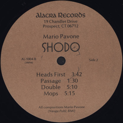 Mario Pavone - Shodo