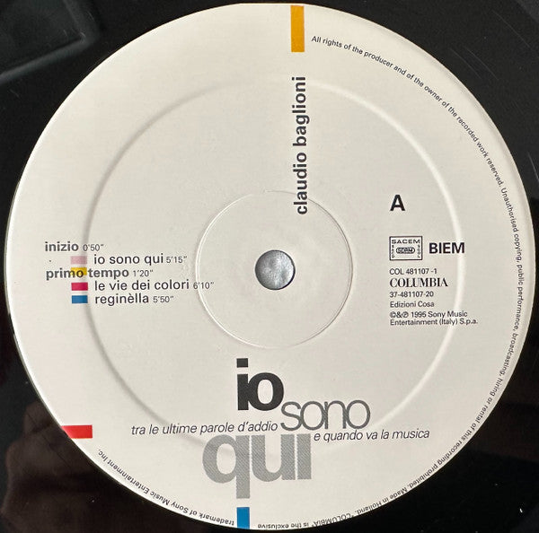 Claudio Baglioni - Io Sono Qui