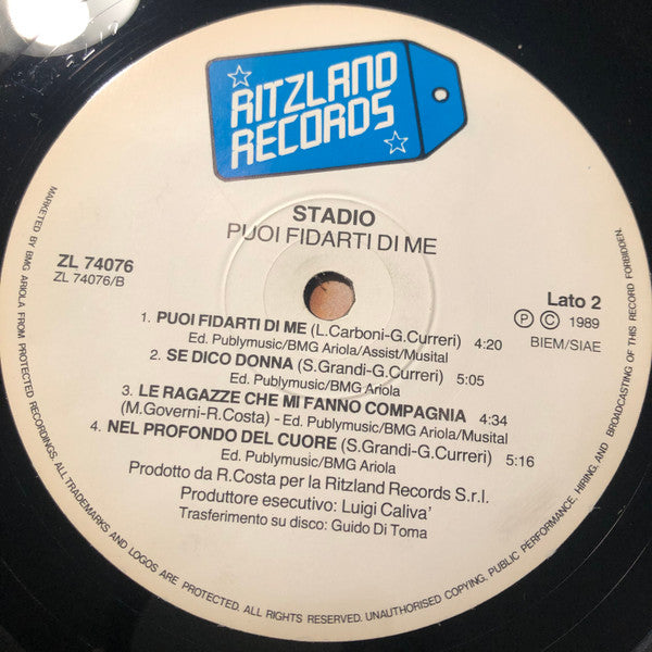 Stadio - Puoi Fidarti Di Me
