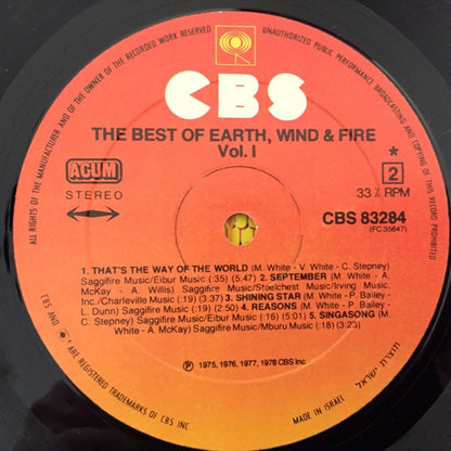 Earth, Wind & Fire - The Best Of Earth Wind & Fire Vol. I