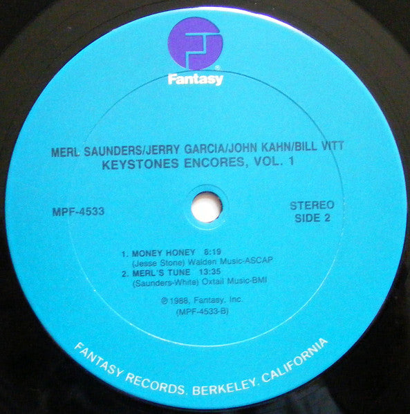 Merl Saunders, Jerry Garcia, John Kahn, Bill Vitt - Keystone Encores Volume I