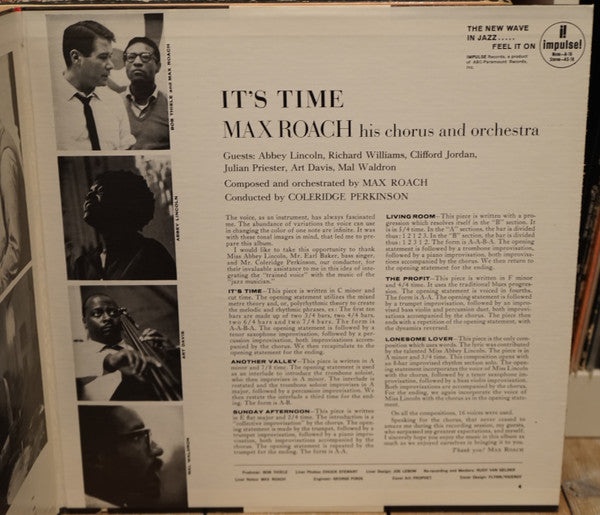 Max Roach His Chorus And Orchestra - It's Time
