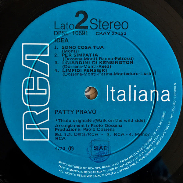 Patty Pravo - Pazza Idea