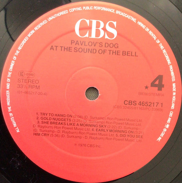 Pavlov's Dog - Pampered Menial + At The Sound Of The Bell