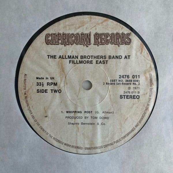 The Allman Brothers Band - The Allman Brothers Band At Fillmore East