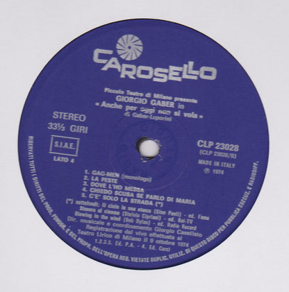 Giorgio Gaber - Anche Per Oggi Non Si Vola