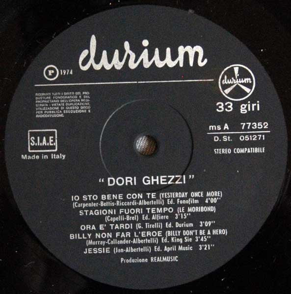Dori Ghezzi - Dori Ghezzi