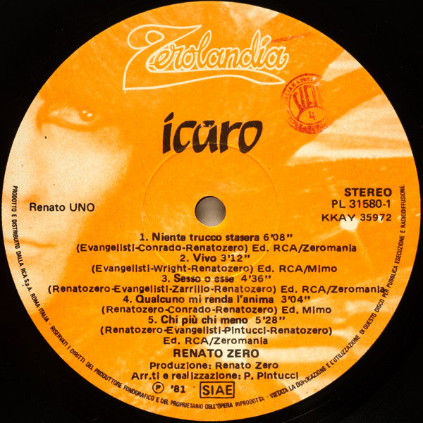 Renato Zero - Icaro