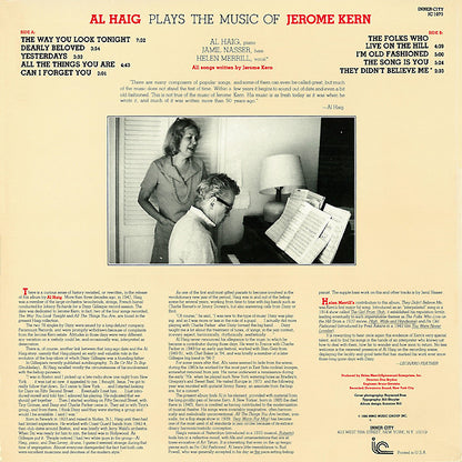 Al Haig - Al Haig Plays The Music Of Jerome Kern