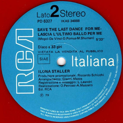 Ilona Staller - I Was Made For Dancin' / Save The Last Dance For Me - Lascia L'Ultimo Ballo Per Me