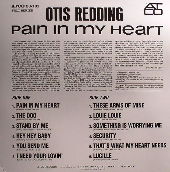 Otis Redding - Pain In My Heart