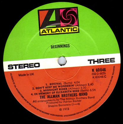 The Allman Brothers Band - Beginnings