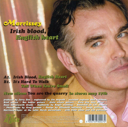Morrissey - Irish Blood, English Heart (7")