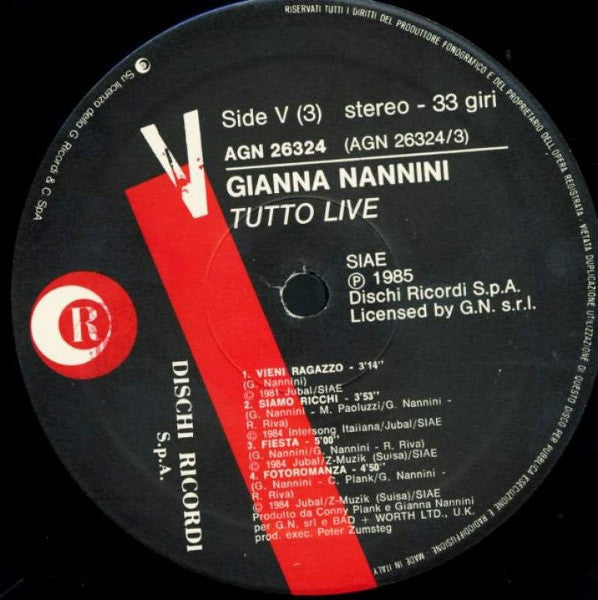 Gianna Nannini - Tutto Live