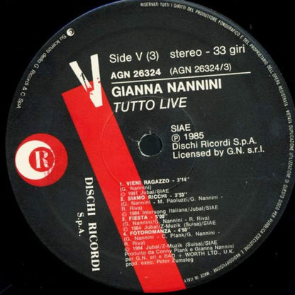 Gianna Nannini - Tutto Live