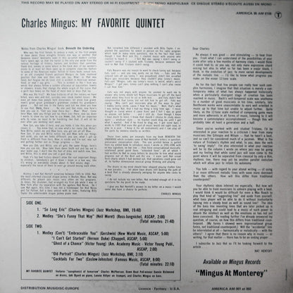 The Charles Mingus Quintet - Town Hall Concert