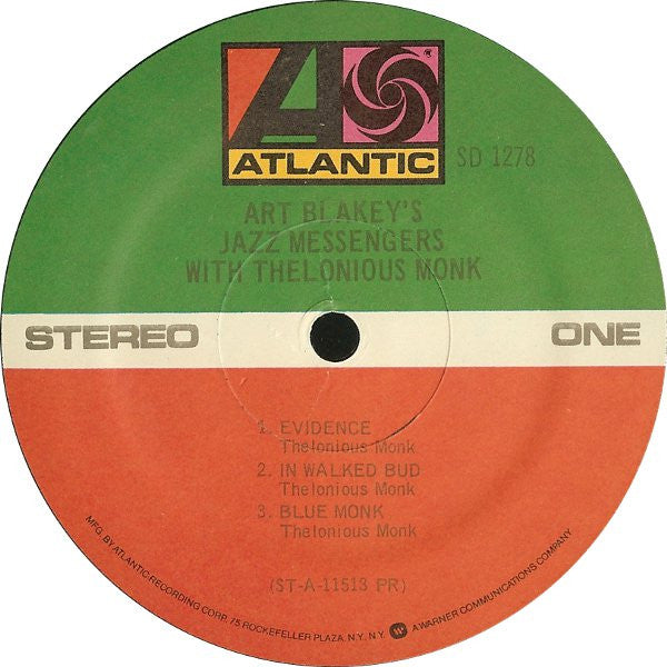 Art Blakey & The Jazz Messengers - Art Blakey's Jazz Messengers With Thelonious Monk