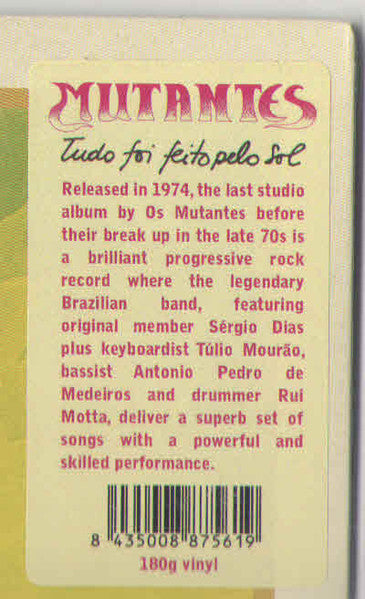Os Mutantes - Tudo Foi Feito Pelo Sol