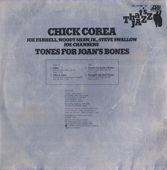 Chick Corea - Tones For Joan's Bones