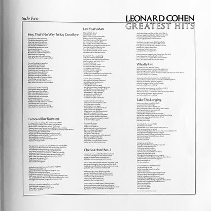 Leonard Cohen - Greatest Hits