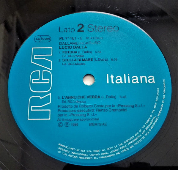 Lucio Dalla - Dallamericaruso