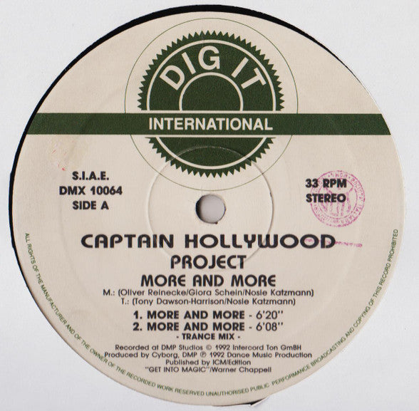 Captain Hollywood Project - More And More