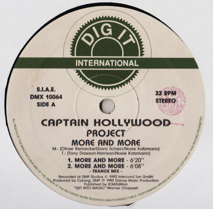 Captain Hollywood Project - More And More