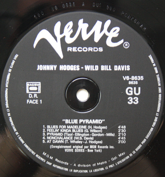 Johnny Hodges, Wild Bill Davis – Blue Pyramid