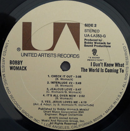 Bobby Womack - I Don't Know What The World Is Coming To