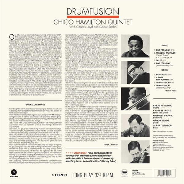 The New Dynamic Chico Hamilton Quintet ‎– Drumfusion (nuovo)