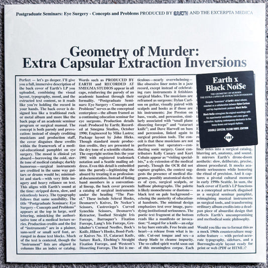 Earth - Geometry Of Murder: The Extra Capsular Extraction Inversions (nuovo)