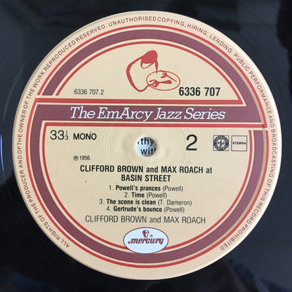 Clifford Brown And Max Roach - At Basin Street